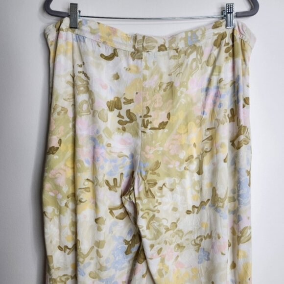 Jams World Vintage Pastel Paint Splatter Pajama Pants Size XL - Picture 9 of 13